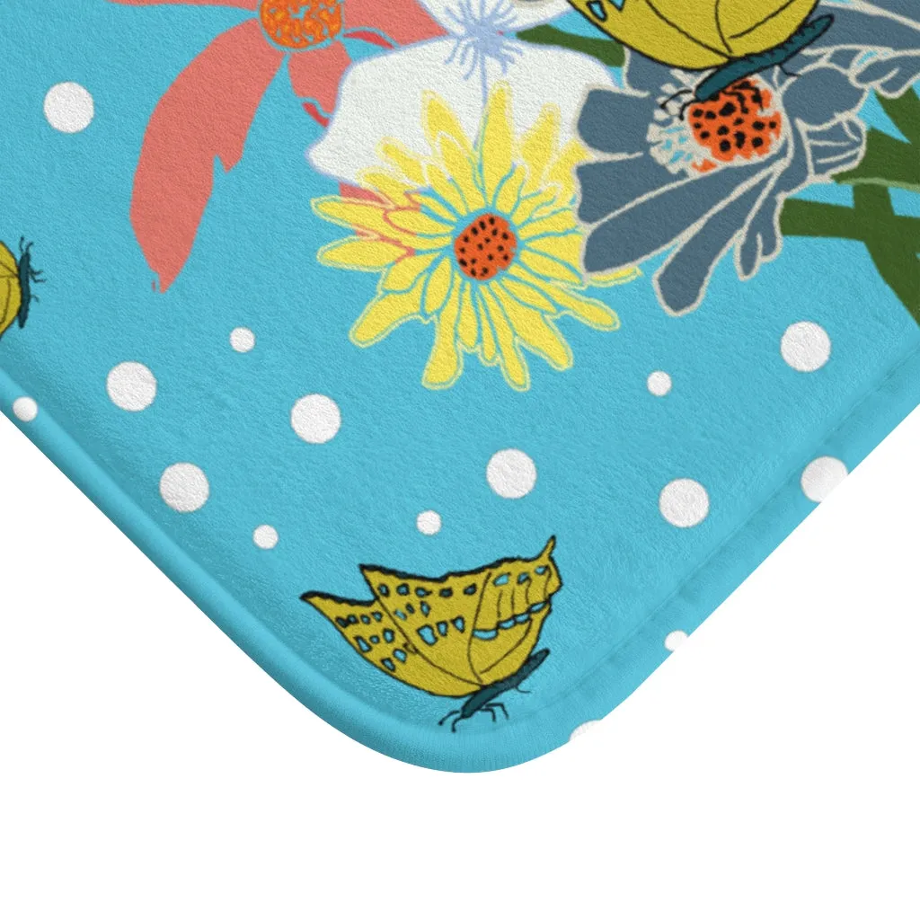 Bath Mat Floral Bouquet