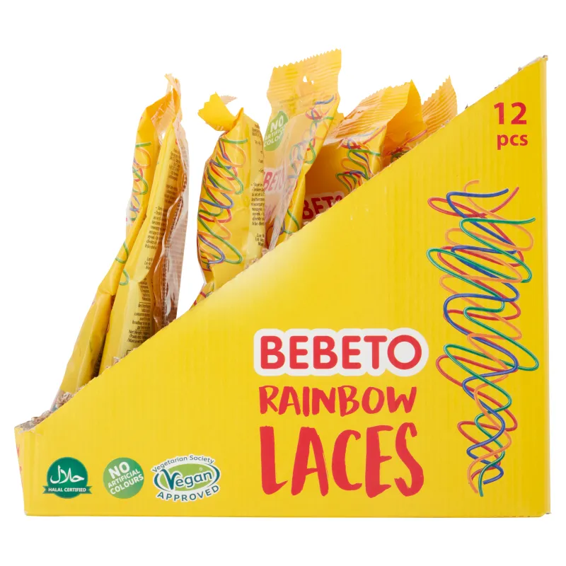 Bebeto Rainbow Laces 160g PMP £1 - Case of 12