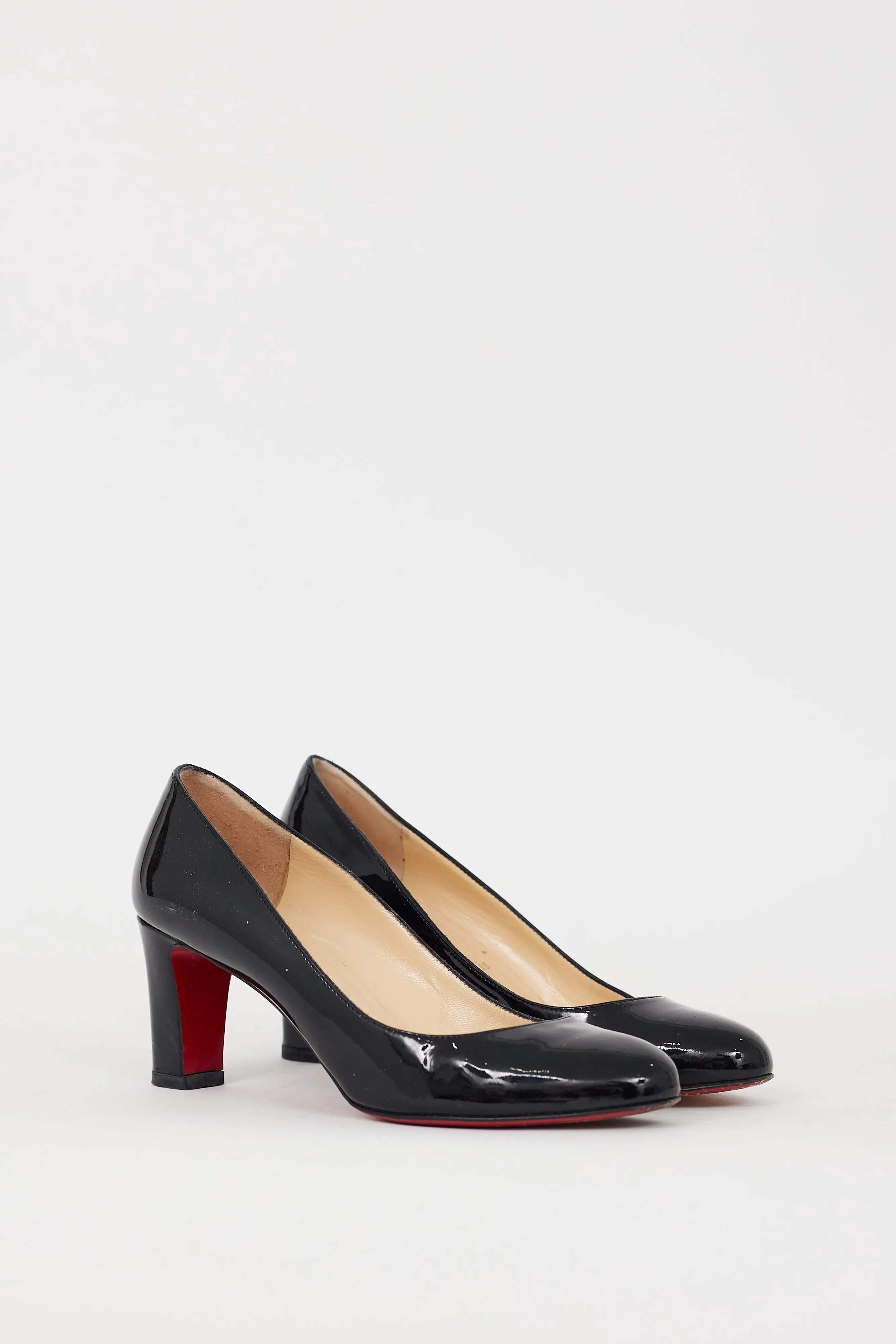 Black Patent Leather Lady Gena Pump