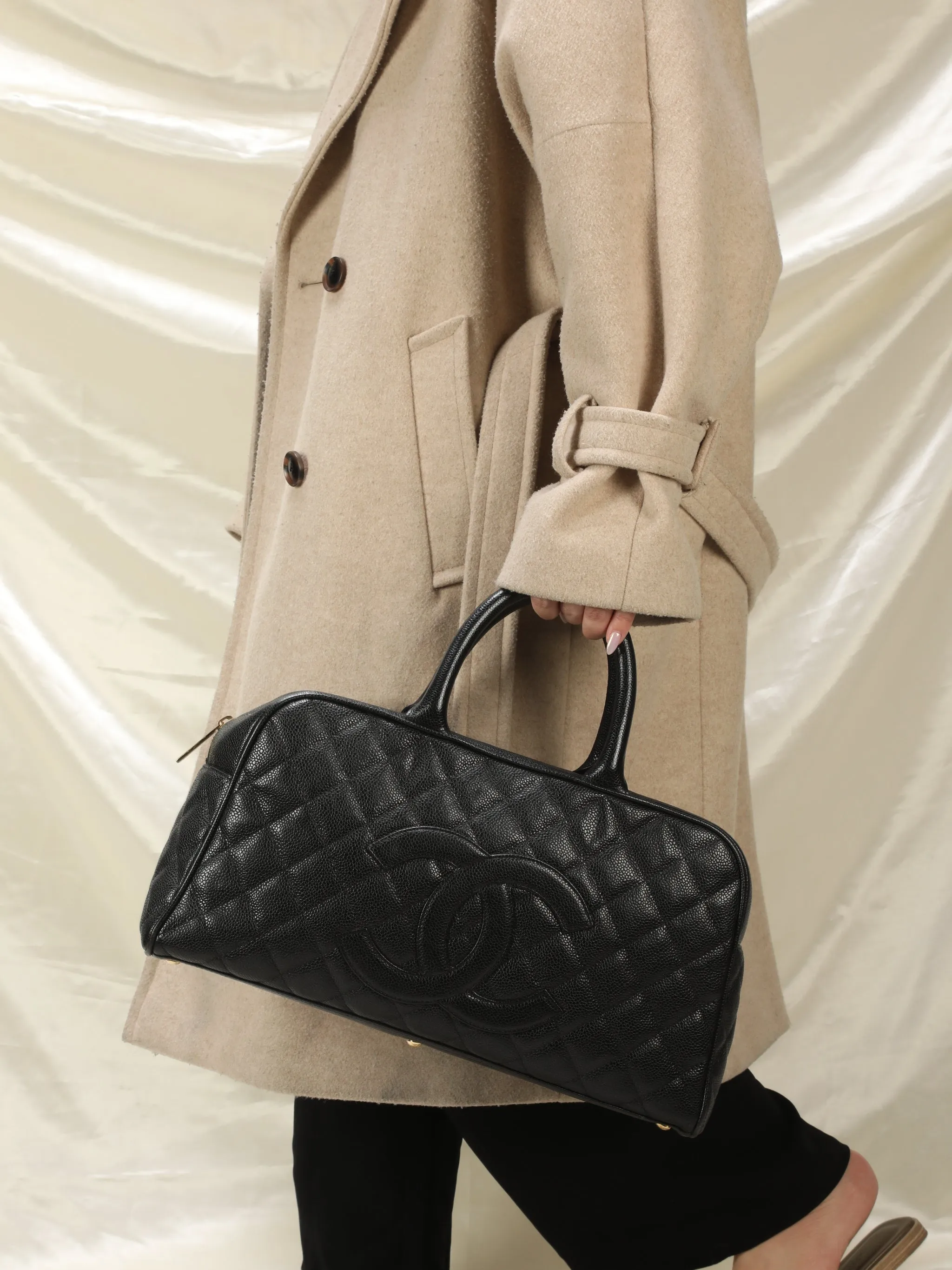 Chanel Caviar Bowler Bag