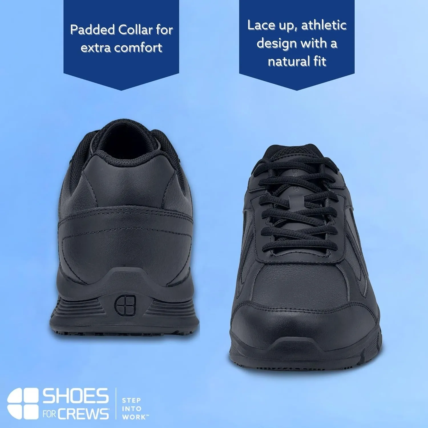 Galley II, Men'S Slip Resistant Work Shoes, Water Resistant, Food Service Work Shoes, Black or White