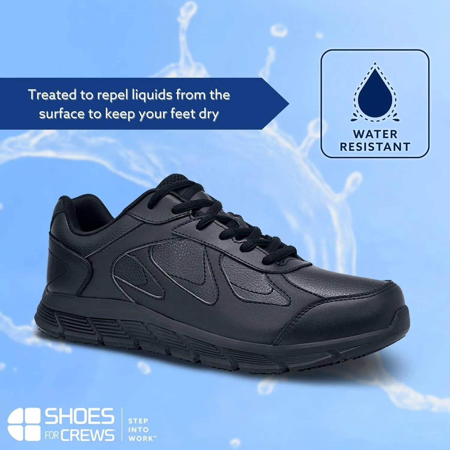 Galley II, Men'S Slip Resistant Work Shoes, Water Resistant, Food Service Work Shoes, Black or White