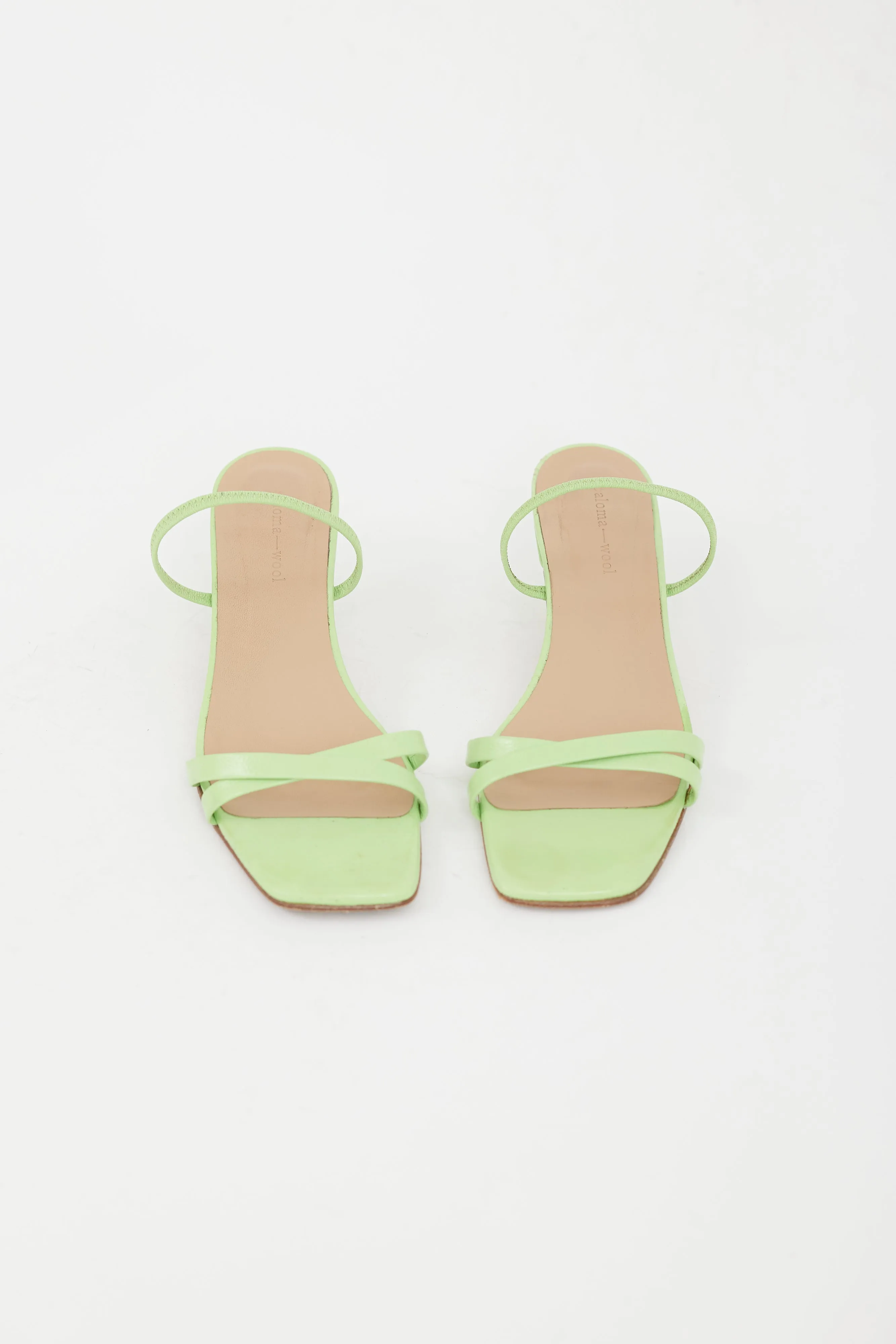 Green Patent Leather Sandal