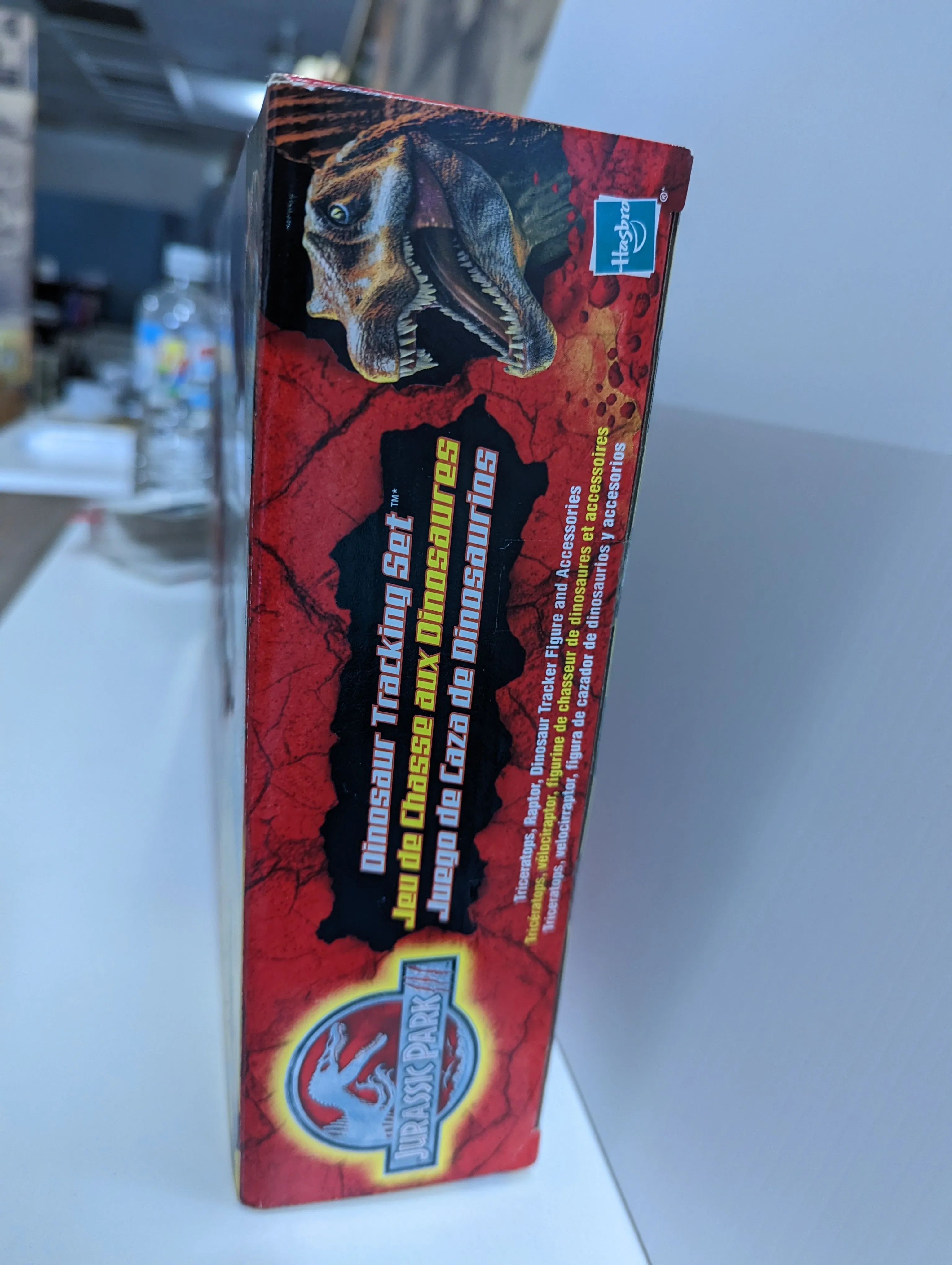 Jurassic Park 3 Dinosaur Tracking Set Velociraptor Triceratops MIB Lost World