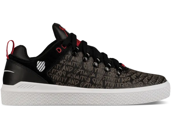 K-Swiss Gary Vee Low Tops Mid Sneakers Shoes Vaynerchuk Casual - Black/White/Red