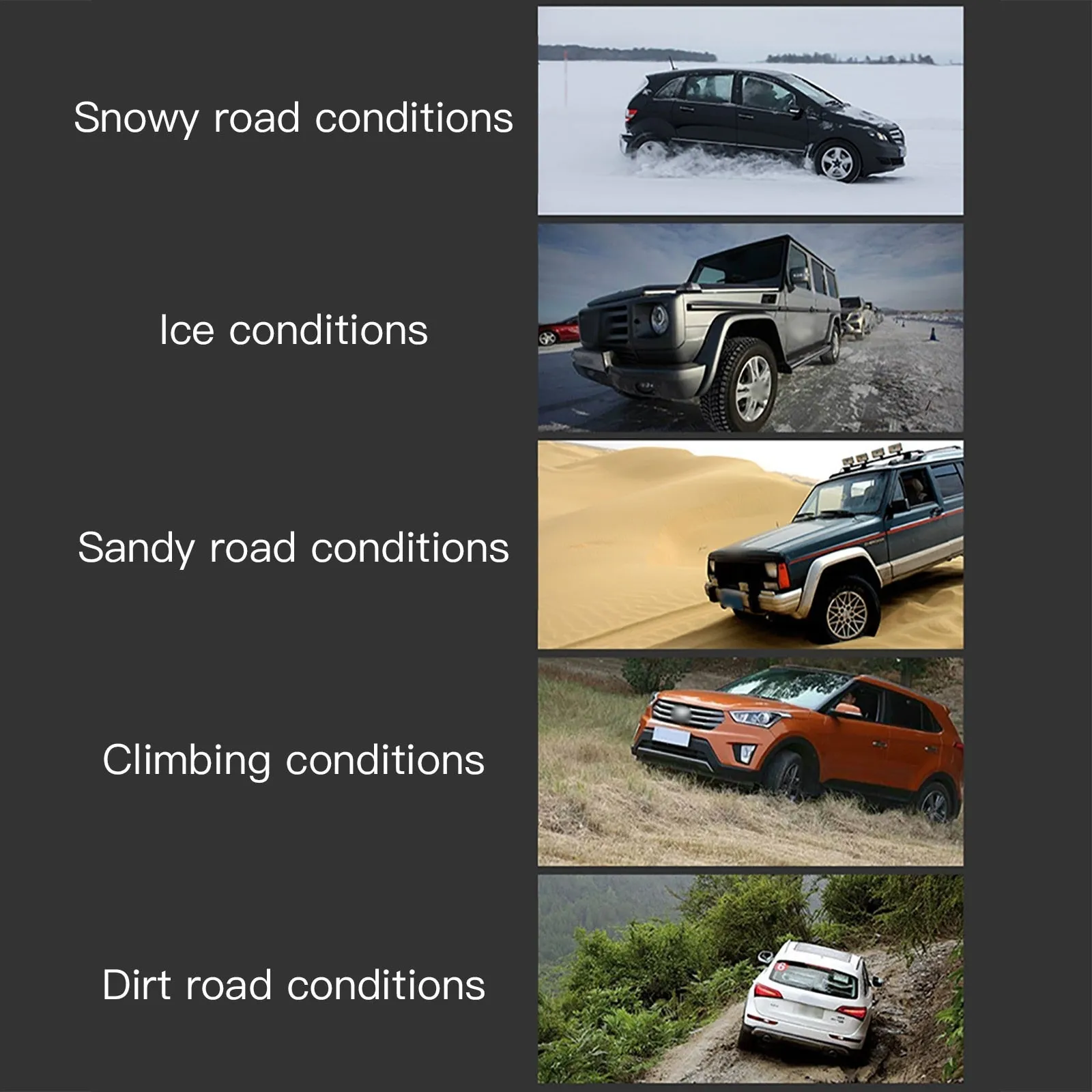 【LM401】Universal Anti-skid Tire Snow Ice Chains