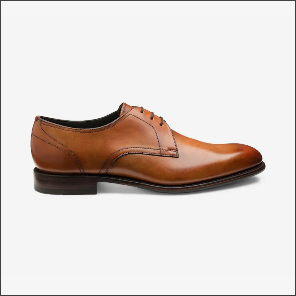 Loake Atherton Tan Calf Leather Shoe--