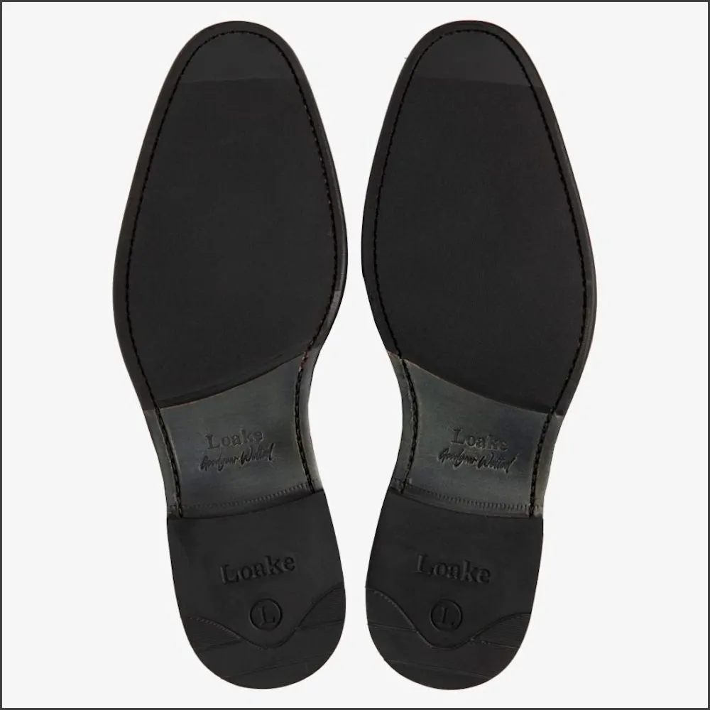 Loake Atherton Tan Calf Leather Shoe--