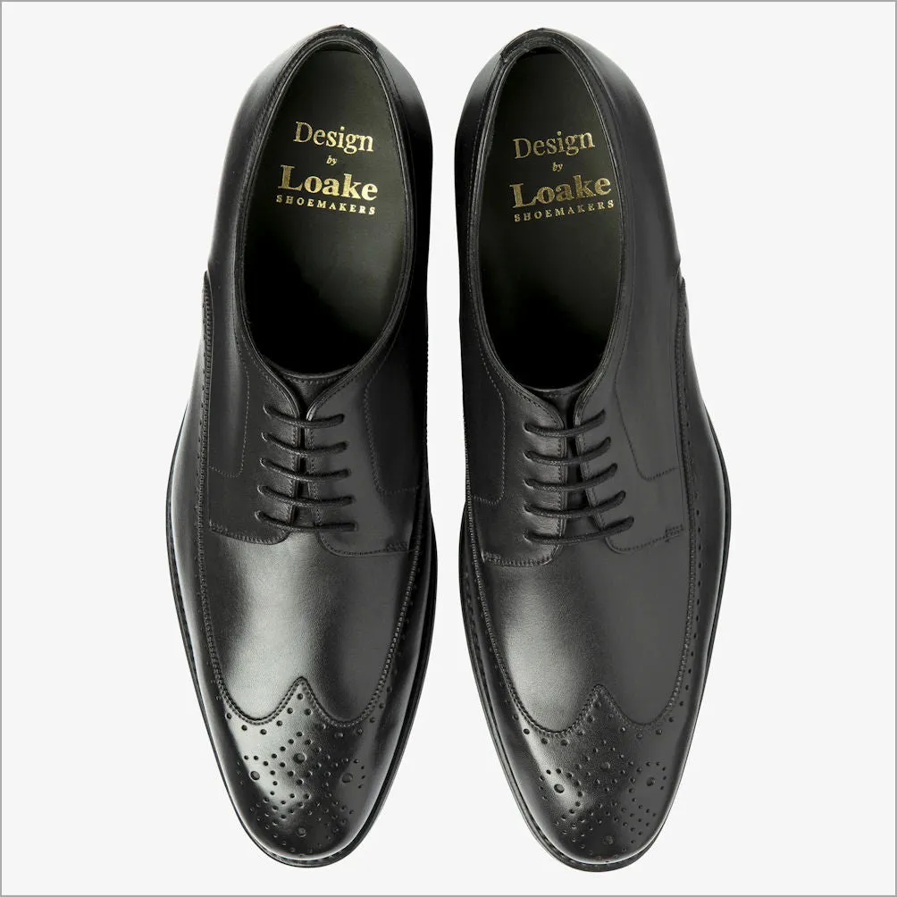 Loake Bale Black Calf Leather brogue--