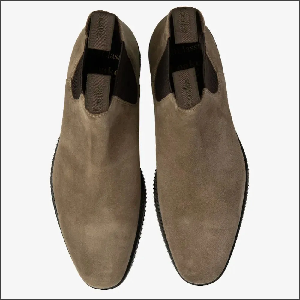 Loake Emsworth Flint Suede Rubber Sole F Fit Size 9.5 Only/