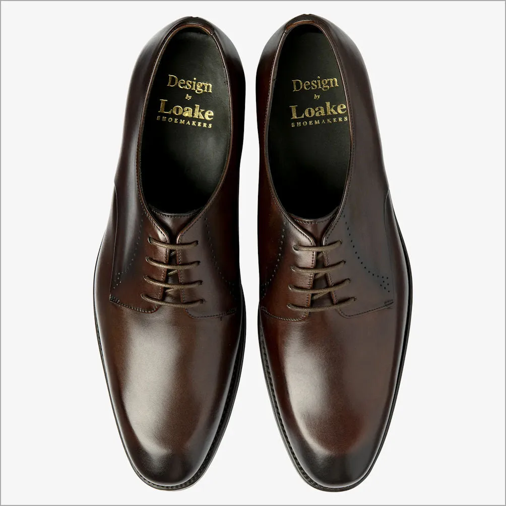 Loake Gosling Dark Brown Calf Leather brogue--