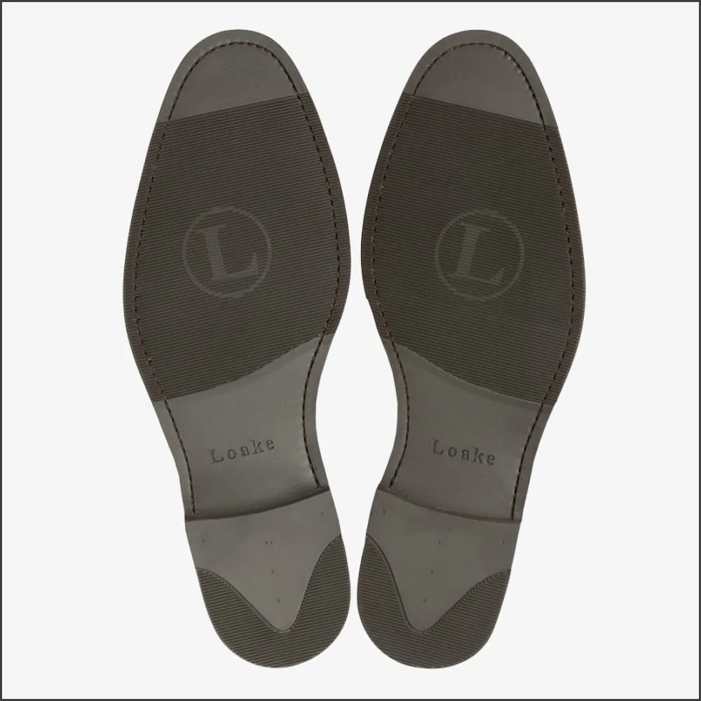 Loake Kerridge Tan / Navy Brogue Shoe--