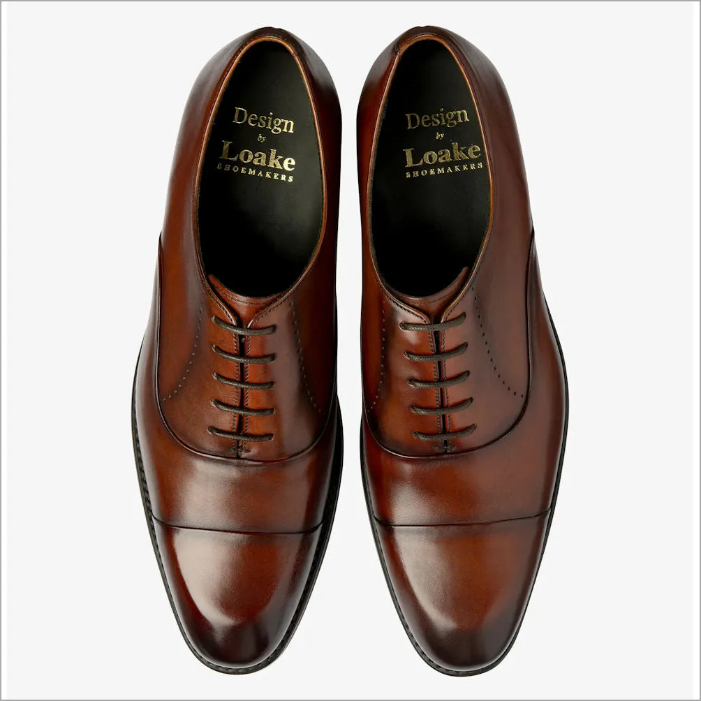 Loake phoenix Scotch Patina Leather toe-cap--