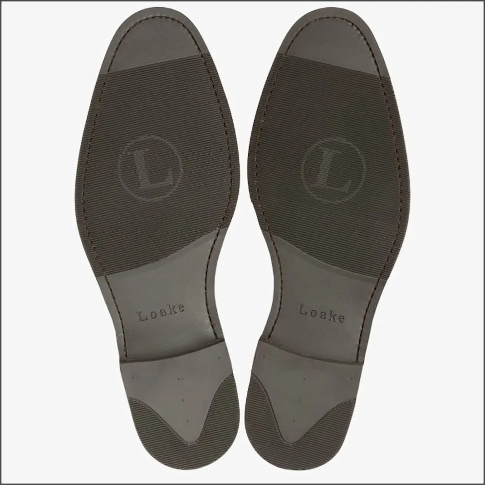 Loake Wareing Dark Brown Calf Leather Boot--
