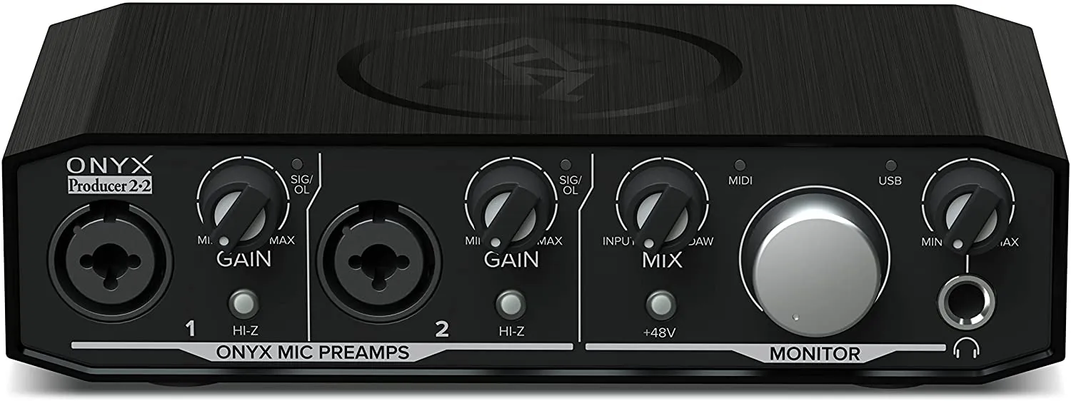 Mackie Audio Interface, Onyx Producer 2X2 USB Audio Interface with MIDI (Onyx Producer 2-2)