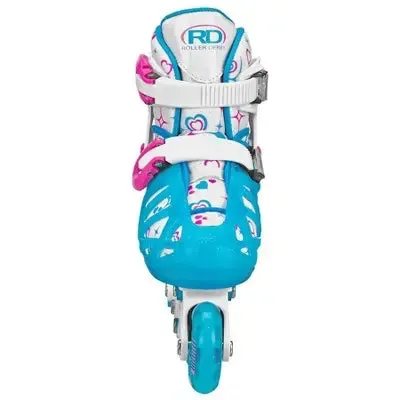 New - Roller Derby Tracer Adjustable Kids' Inline Skate - White(S)