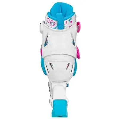 New - Roller Derby Tracer Adjustable Kids' Inline Skate - White(S)