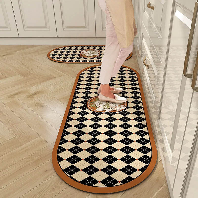 💐Non-Slip Super Absorbent Oval Bathroom Mat💐