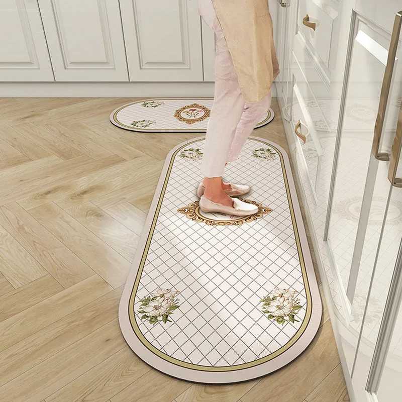 💐Non-Slip Super Absorbent Oval Bathroom Mat💐