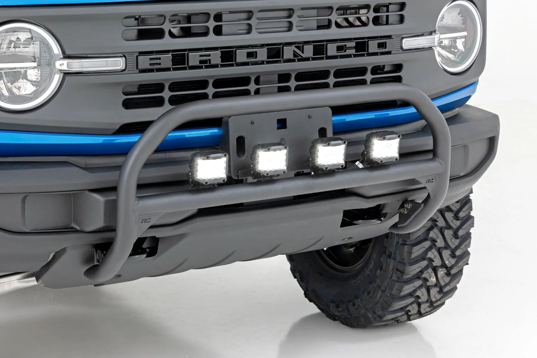 Nudge Bar - 20 Inch Chrome Single Row LED - Ford Bronco 4WD (21-23)