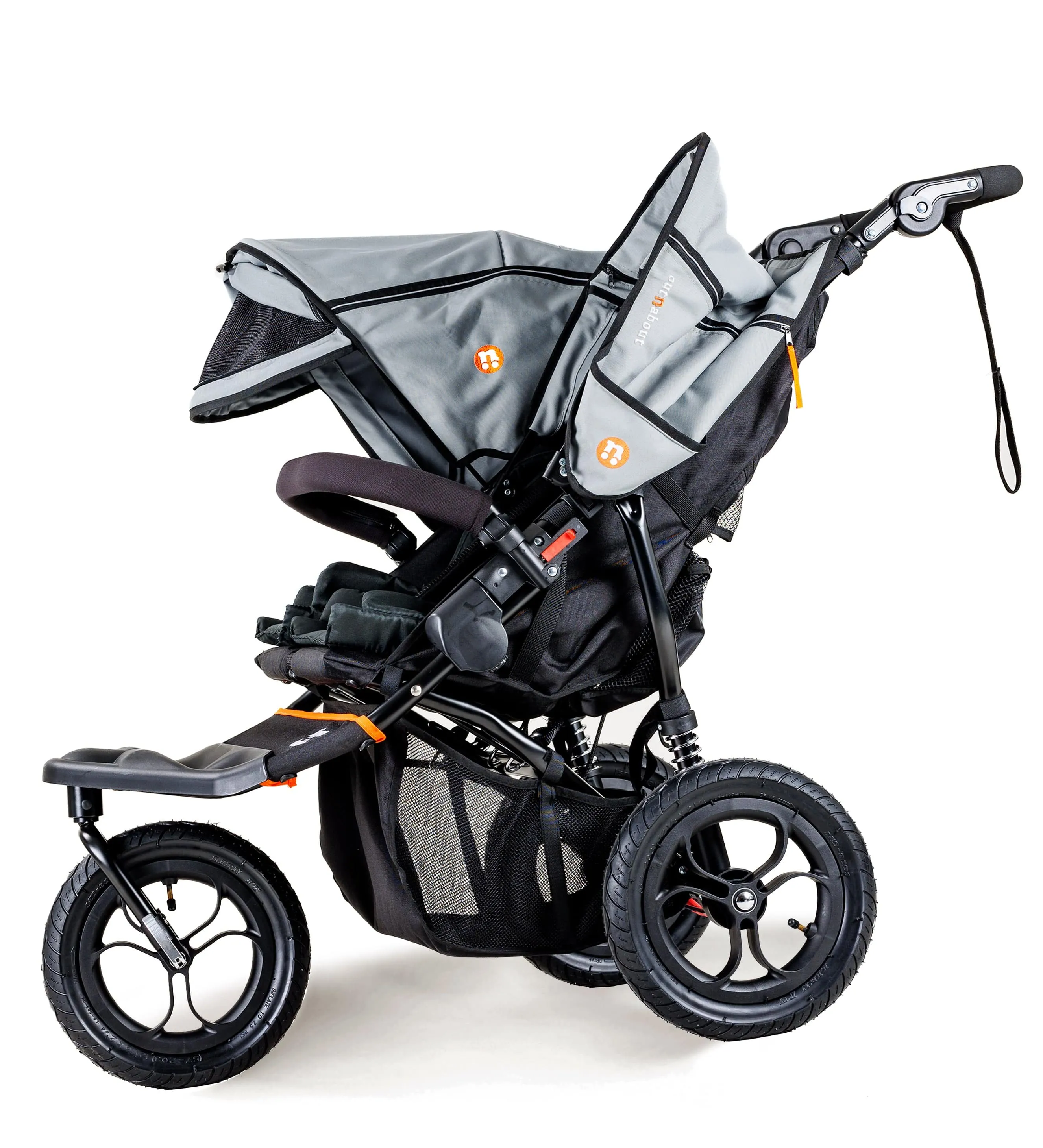 Out n About Nipper Double Duo Comfort Bundle in Rock Salt Grey
