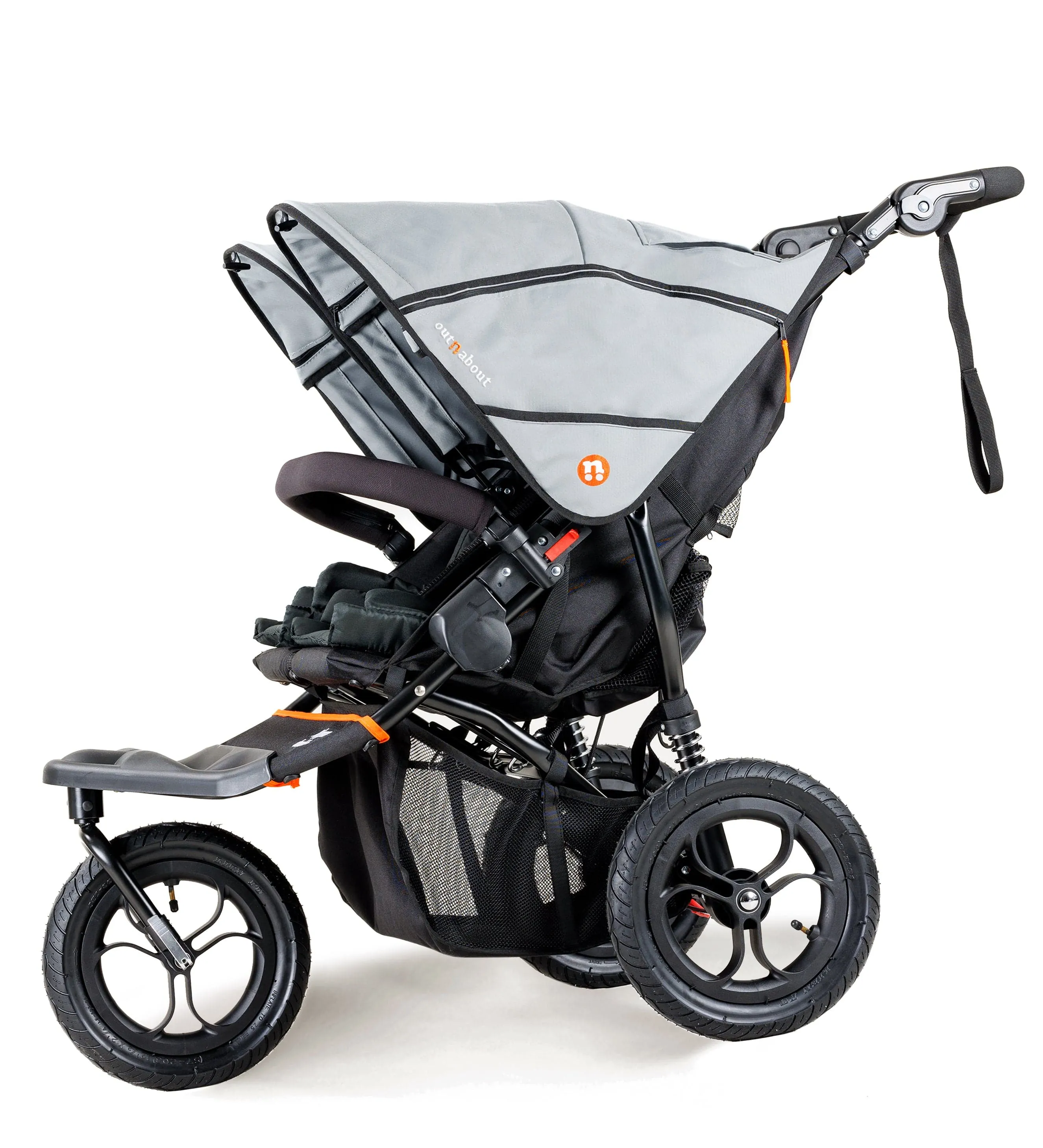 Out n About Nipper Double Twin Comfort Bundle in Rock Salt Grey