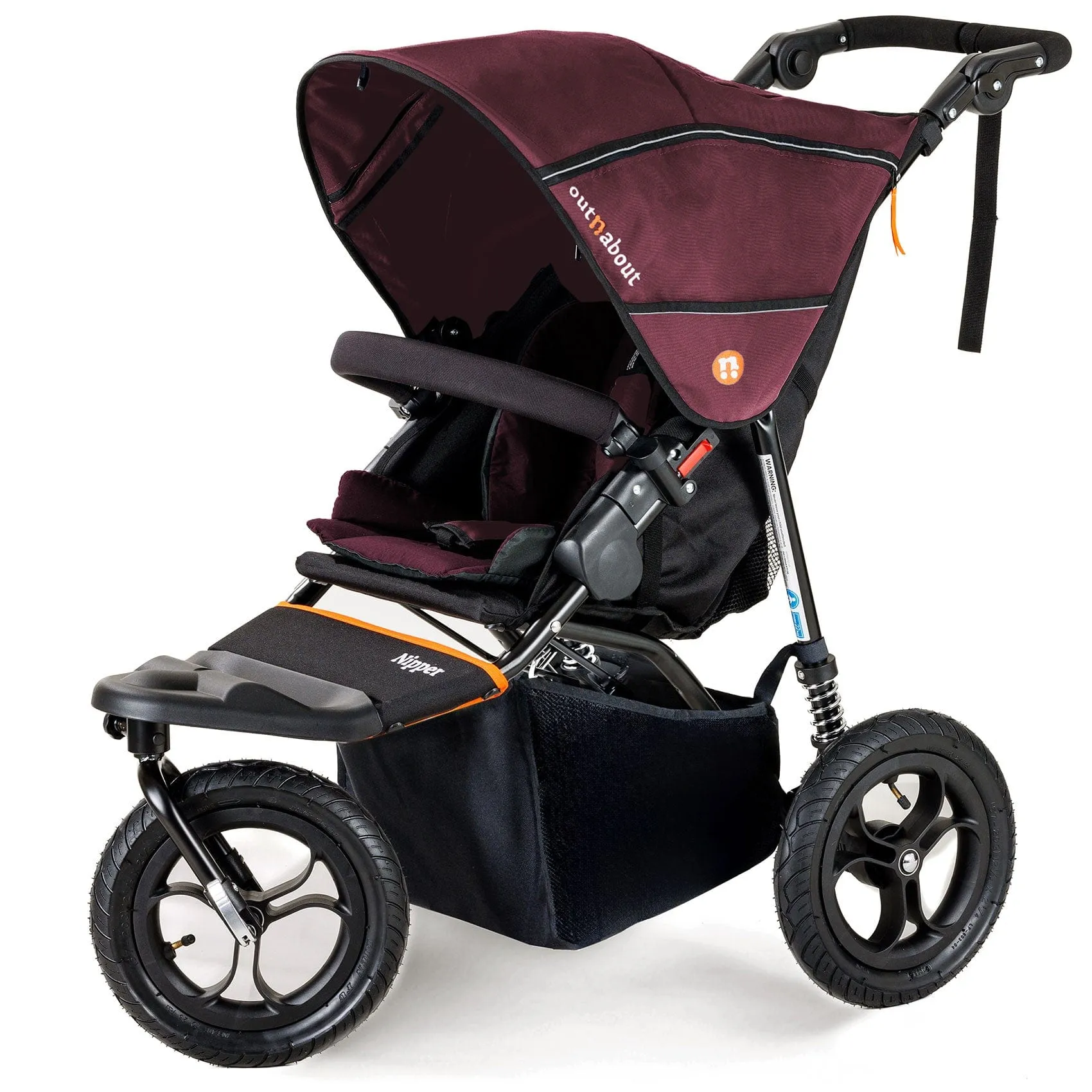 Out n About Nipper Single Comfort Bundle in Brambleberry Red