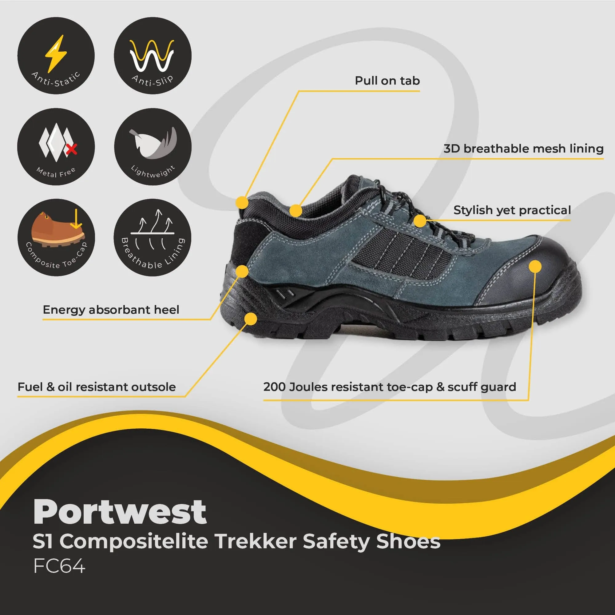 Portwest Compositelite Trekker Shoe S1 FC64