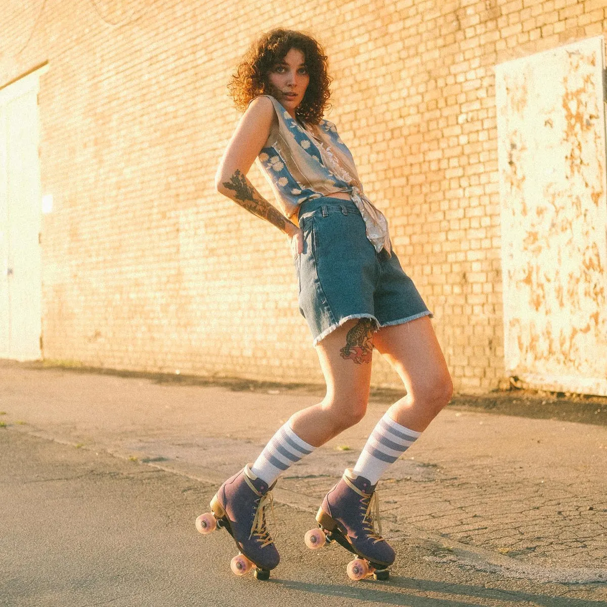 Roces Piper Purple Rollerskate