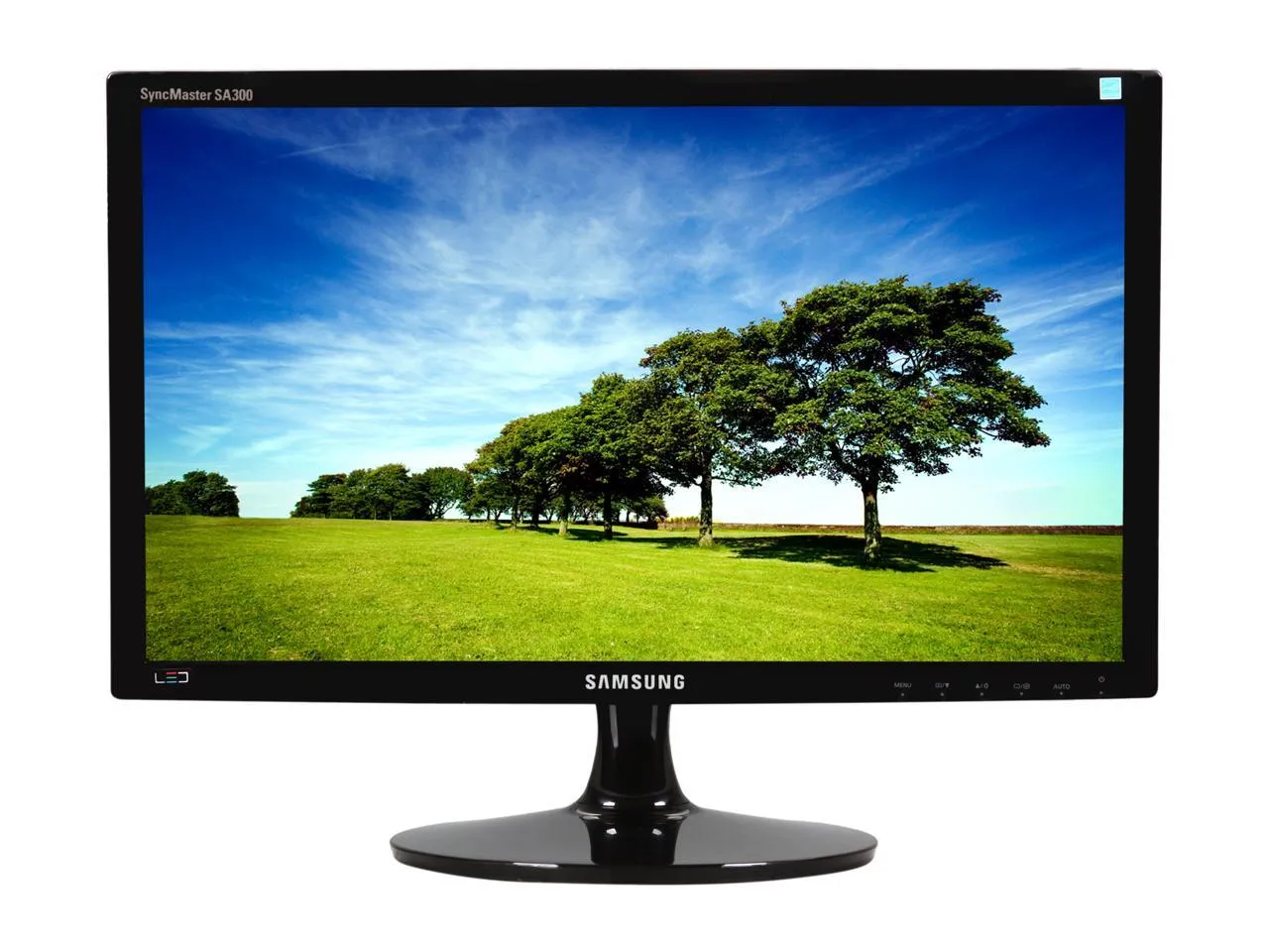 SAMSUNG High Glossy Black 20" 5ms LED BackLight LCD Monitor 1600 x 900 , 250 cd/m2 DCR 1,000,000:1 ( S20A300B )