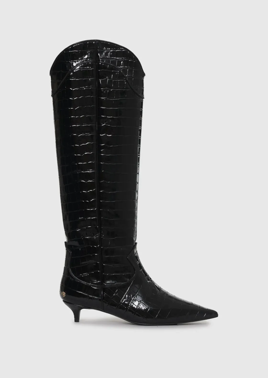 Tall Rae Boots - Black Embossed