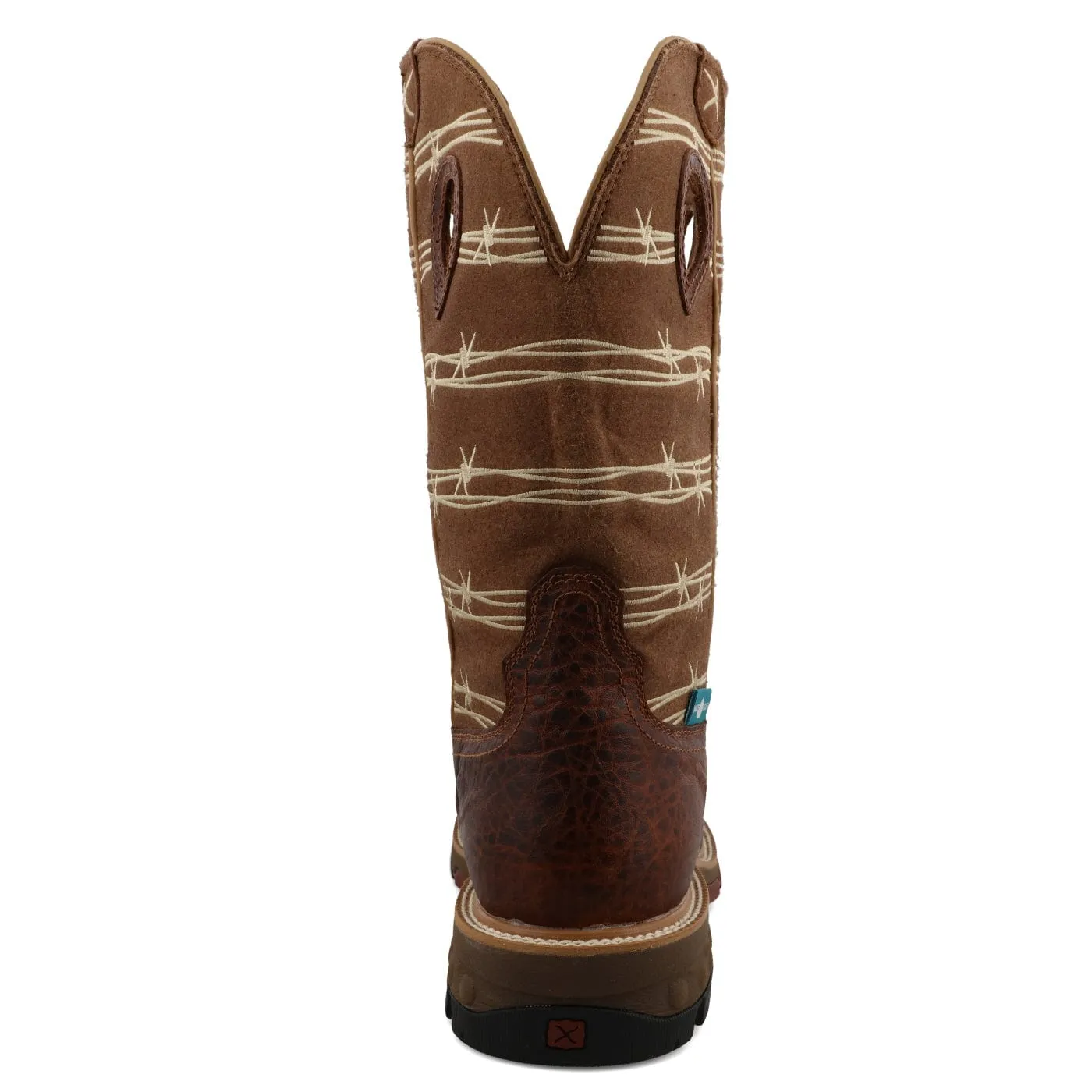 Twisted X Men's Rustic Brown & Lion Tan Western Work Boot MXBAW05