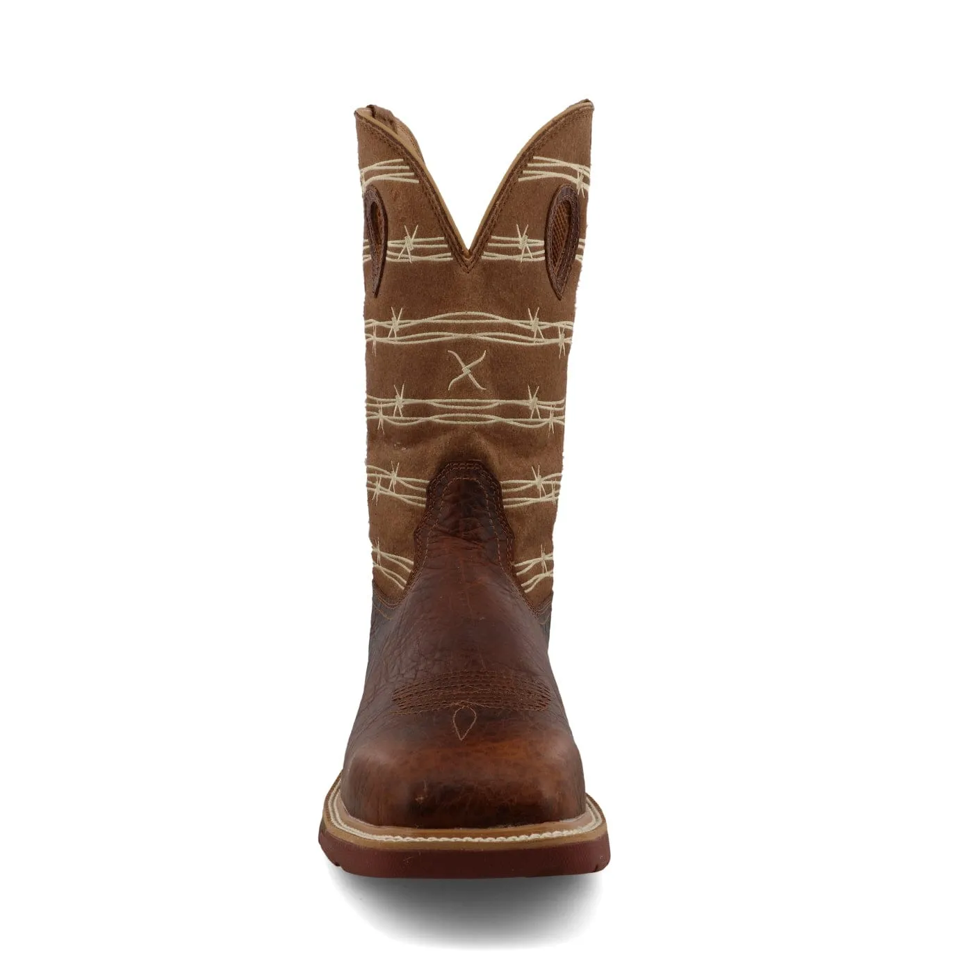 Twisted X Men's Rustic Brown & Lion Tan Western Work Boot MXBAW05