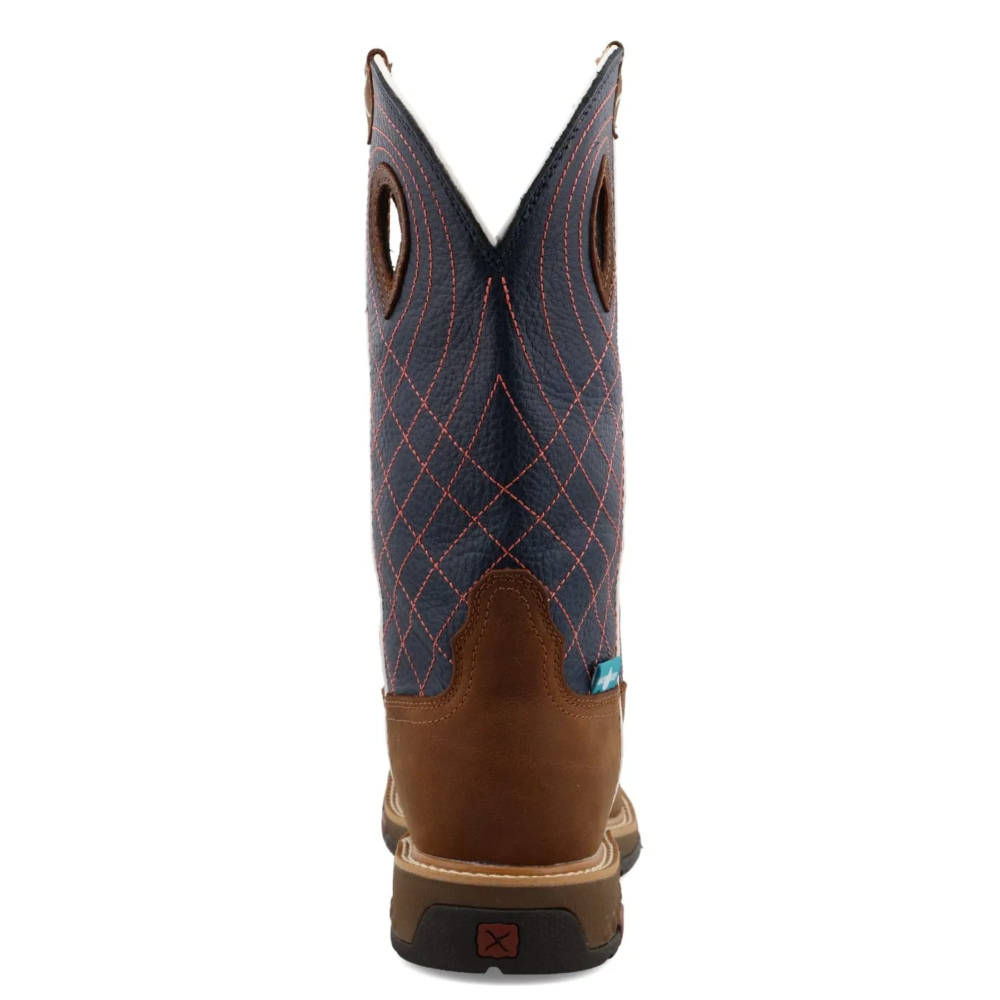 Twisted X Women's Brown & Navy Western Work Boot WXBAW01