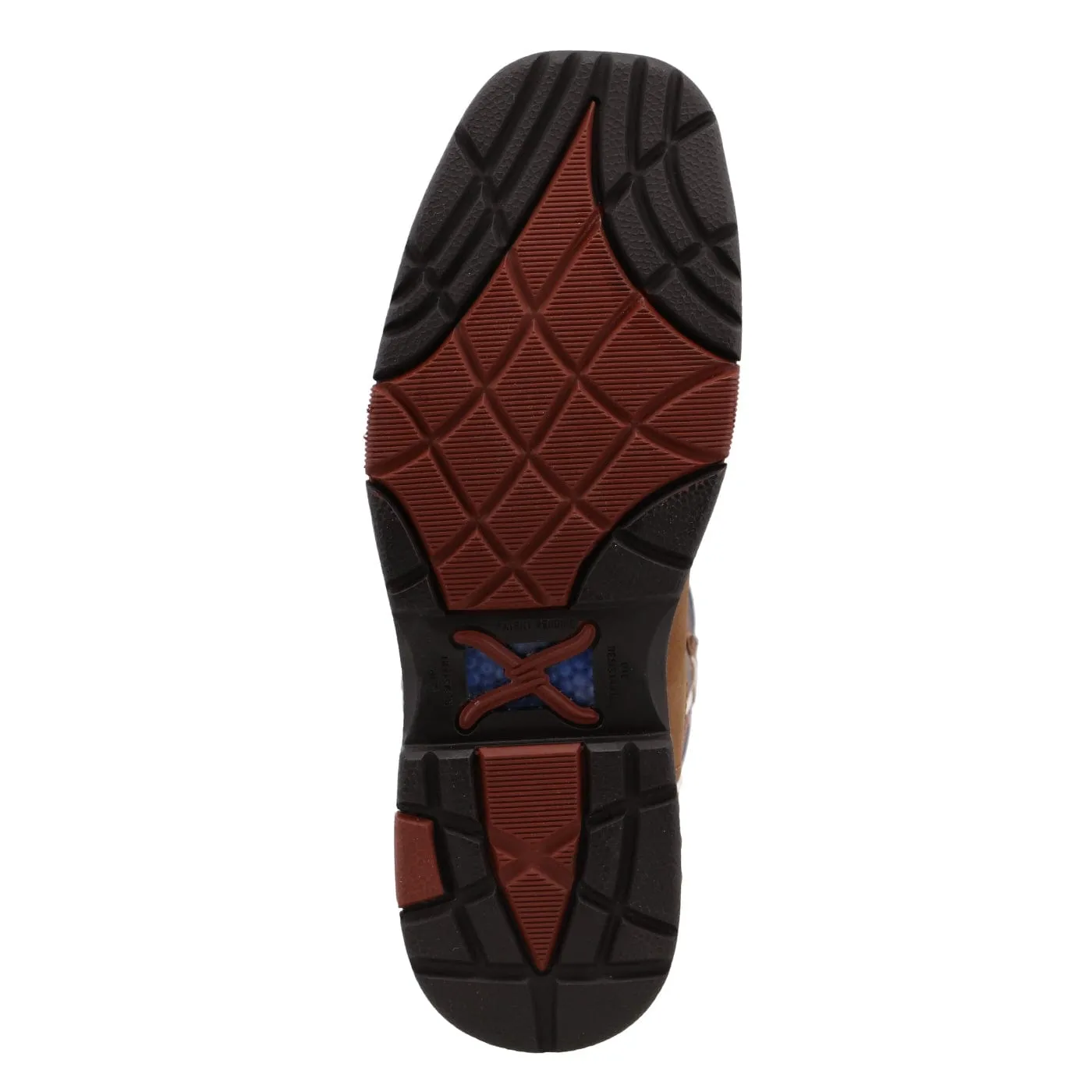 Twisted X Women's Brown & Navy Western Work Boot WXBAW01