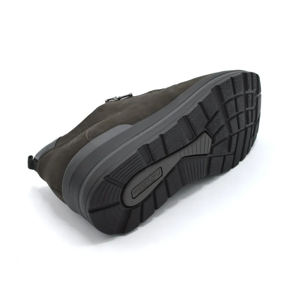 Waldlaufer Sarah - Ladies Wide Fit Casual Trainer - 4E Fitting - Chocolate Colour