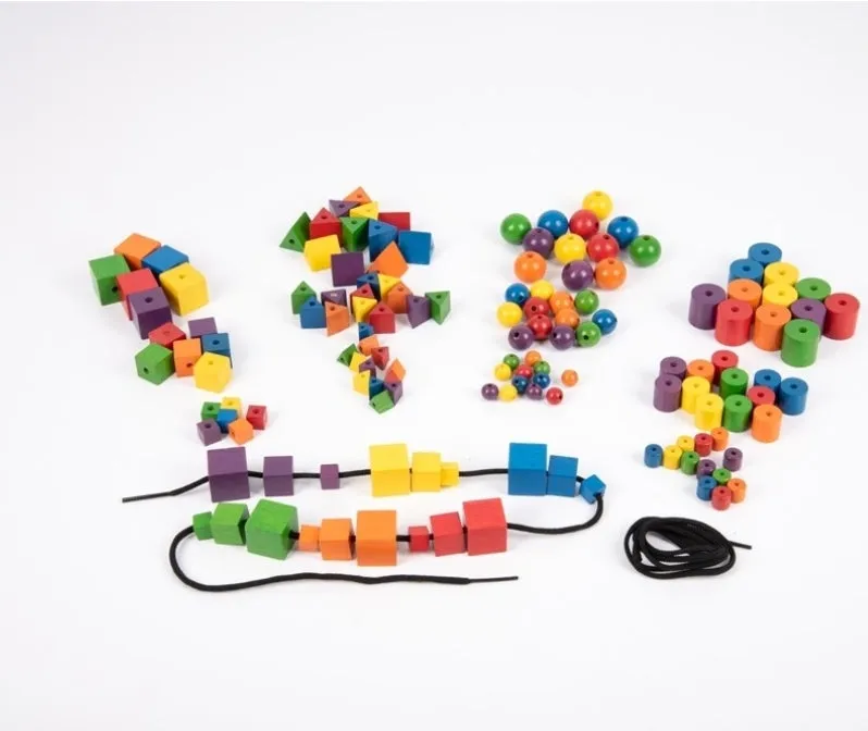 Wooden Attribute Beads - Pk144