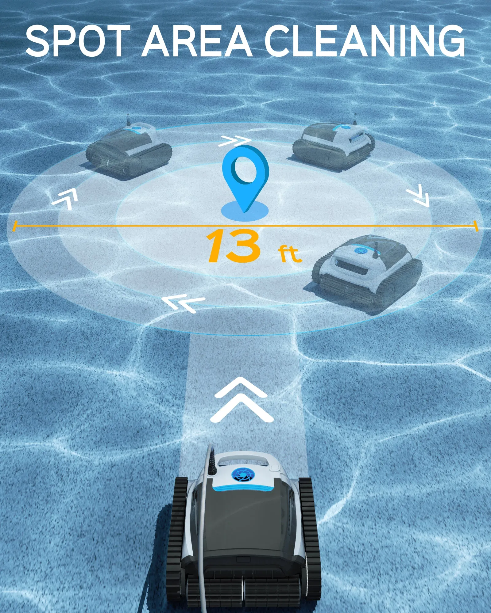 WYBOT M1 Ultra High-end Cordless Robotic Pool Cleaner with Solar Power