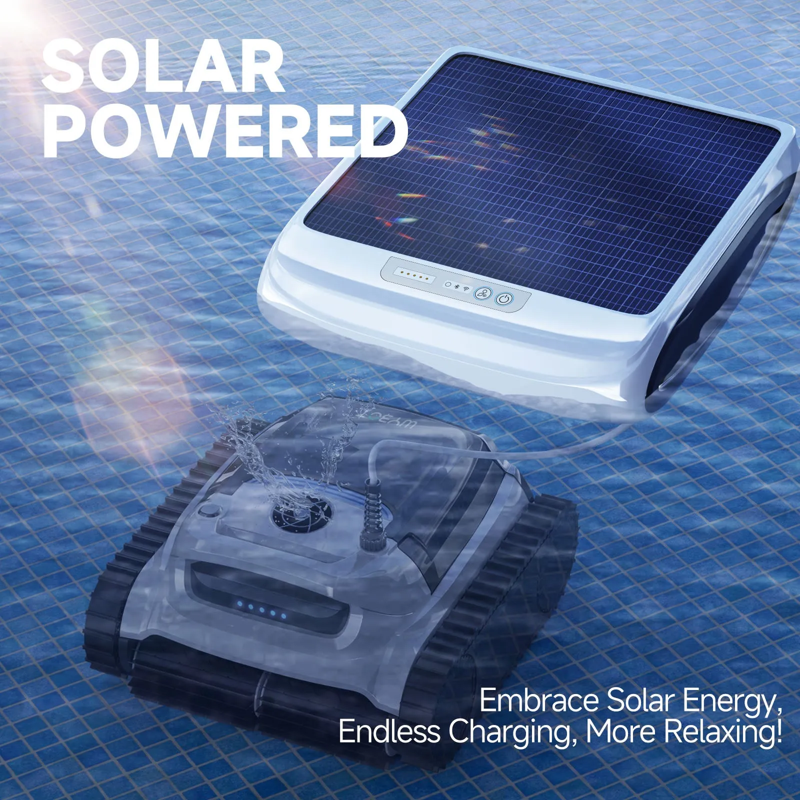 WYBOT M1 Ultra High-end Cordless Robotic Pool Cleaner with Solar Power